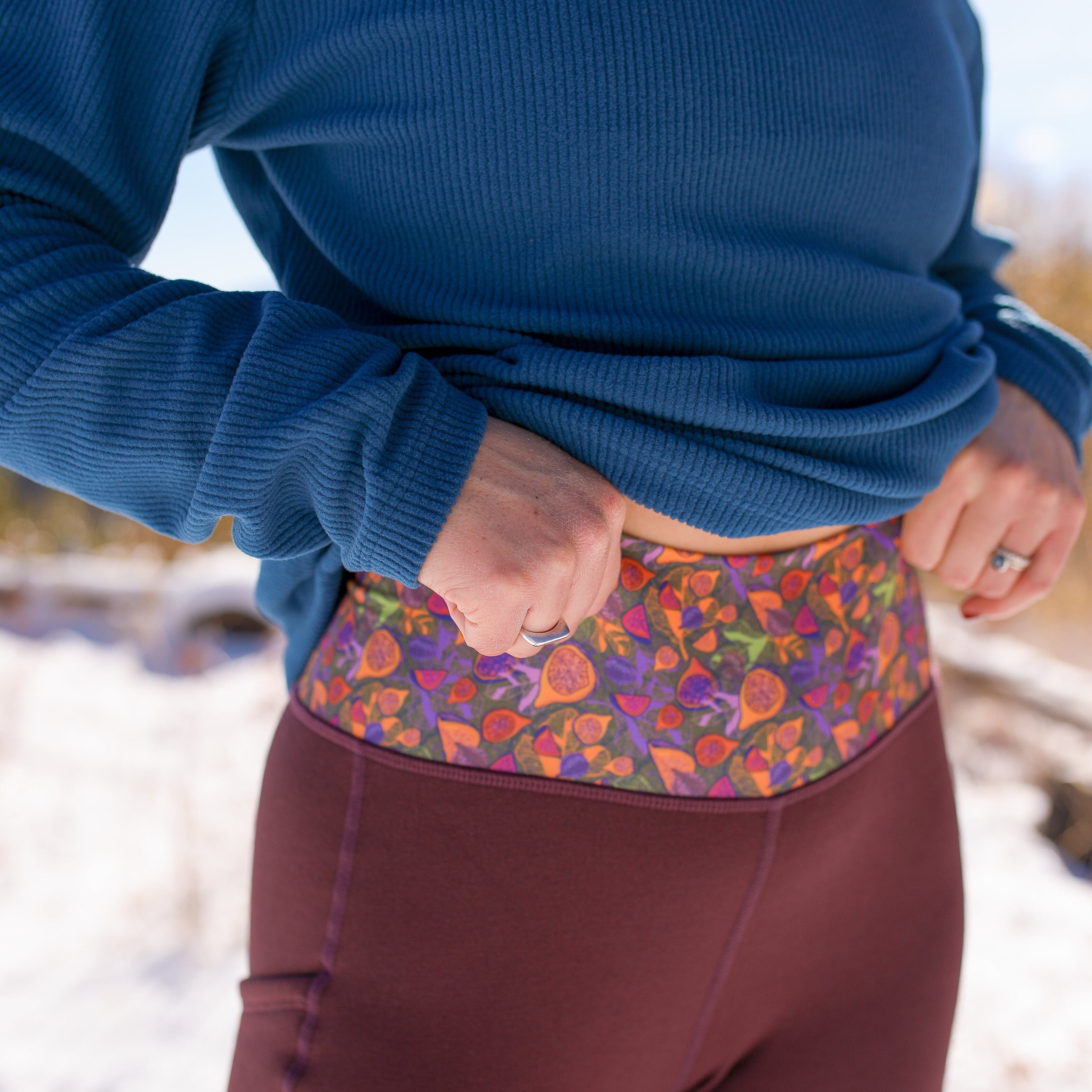Youer | Go There Fleece Legging Nightshade