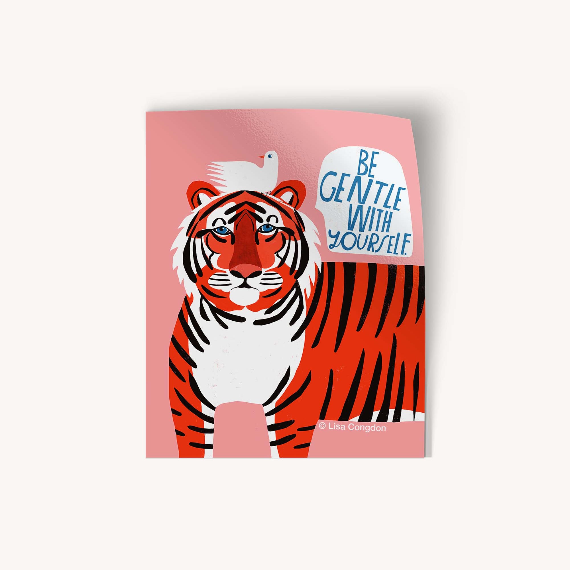 Lisa Congdon Art & Illustration | Be Gentle with Yourself Large Sticker