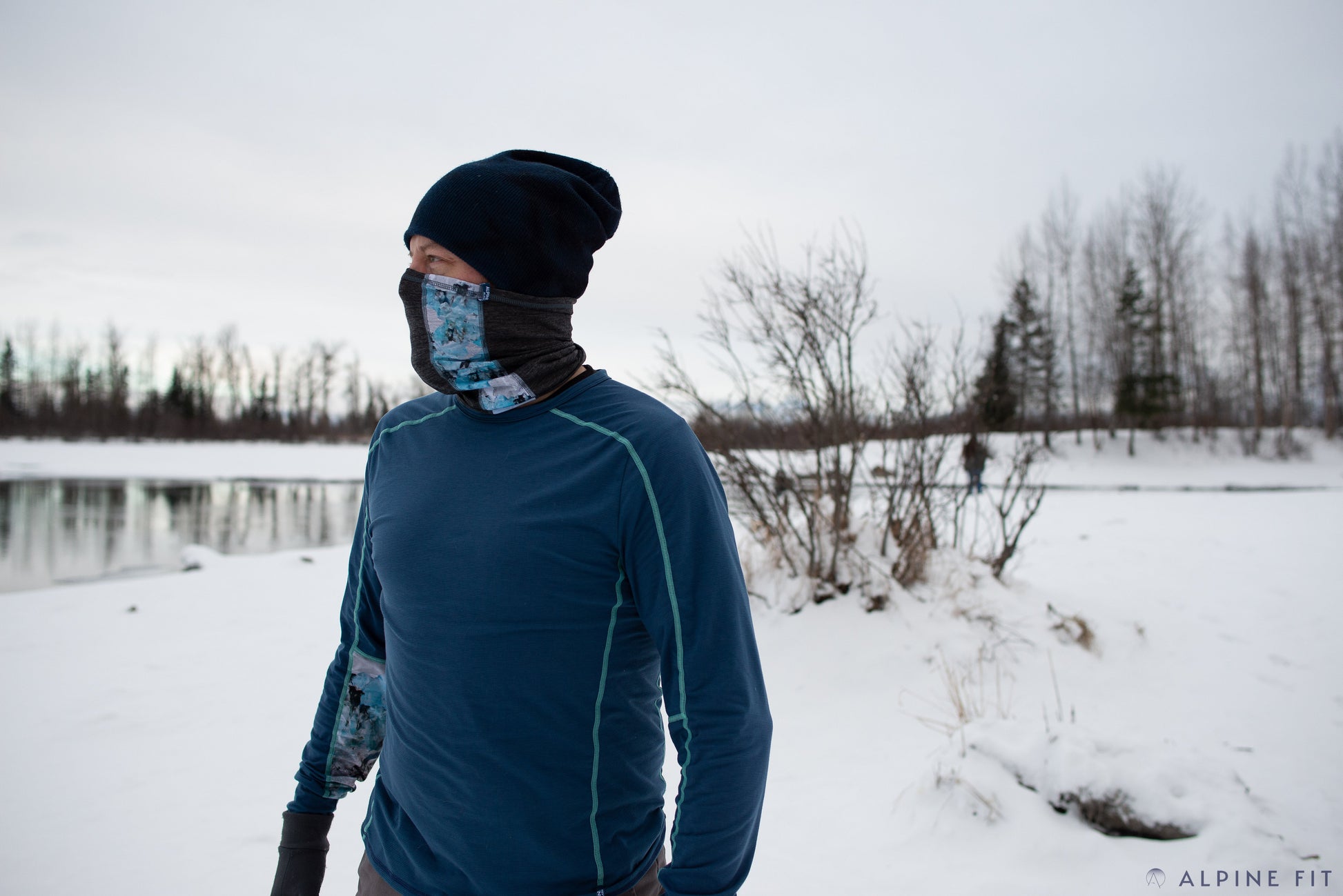 Alpine Fit | Geo Merino Wool Neck Gaiter