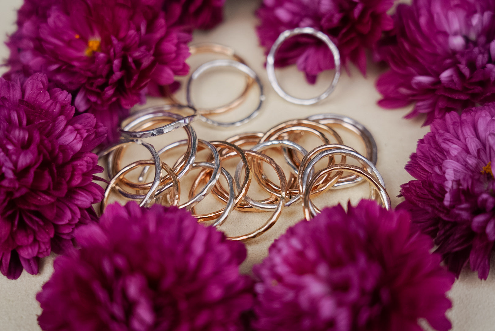 Crooked Trails Silver | Wild Hammered Stackers