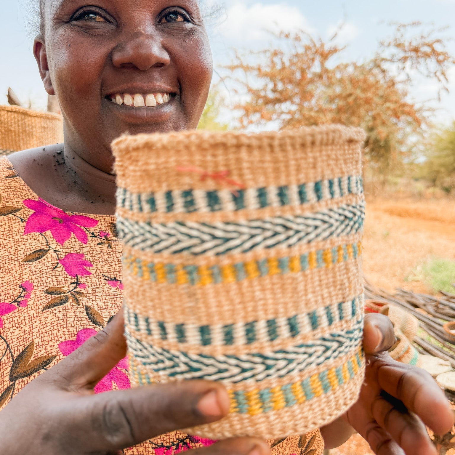 Zawadisha | Sisal Thick Weave Basket Tisini na Tano