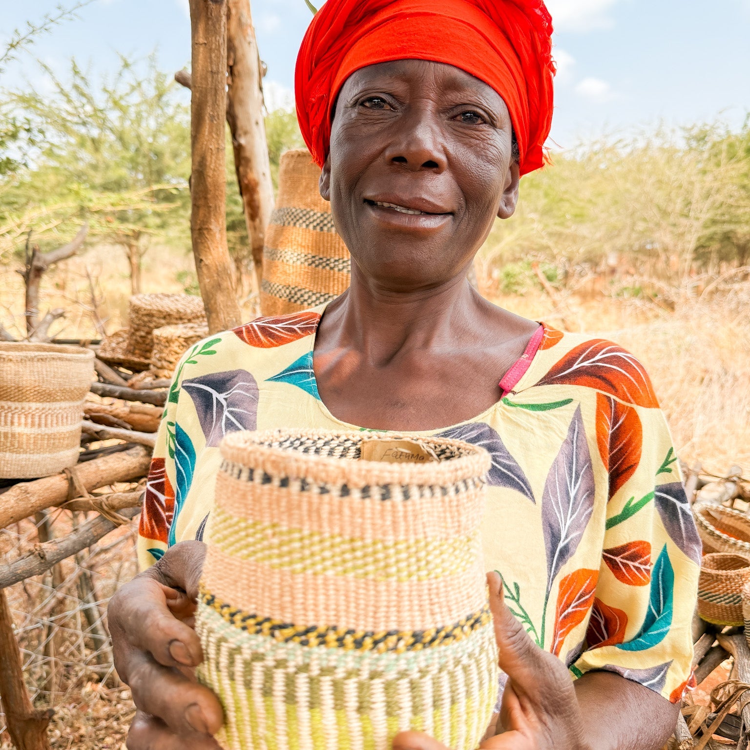 Zawadisha | Sisal Thick Weave Basket Mia Moja
