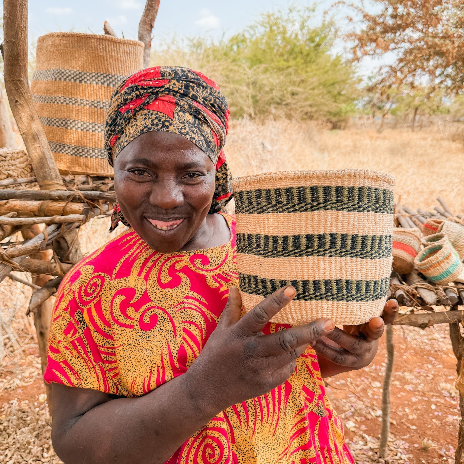 Zawadisha | Sisal Thick Weave Basket Mia na Moja Bili