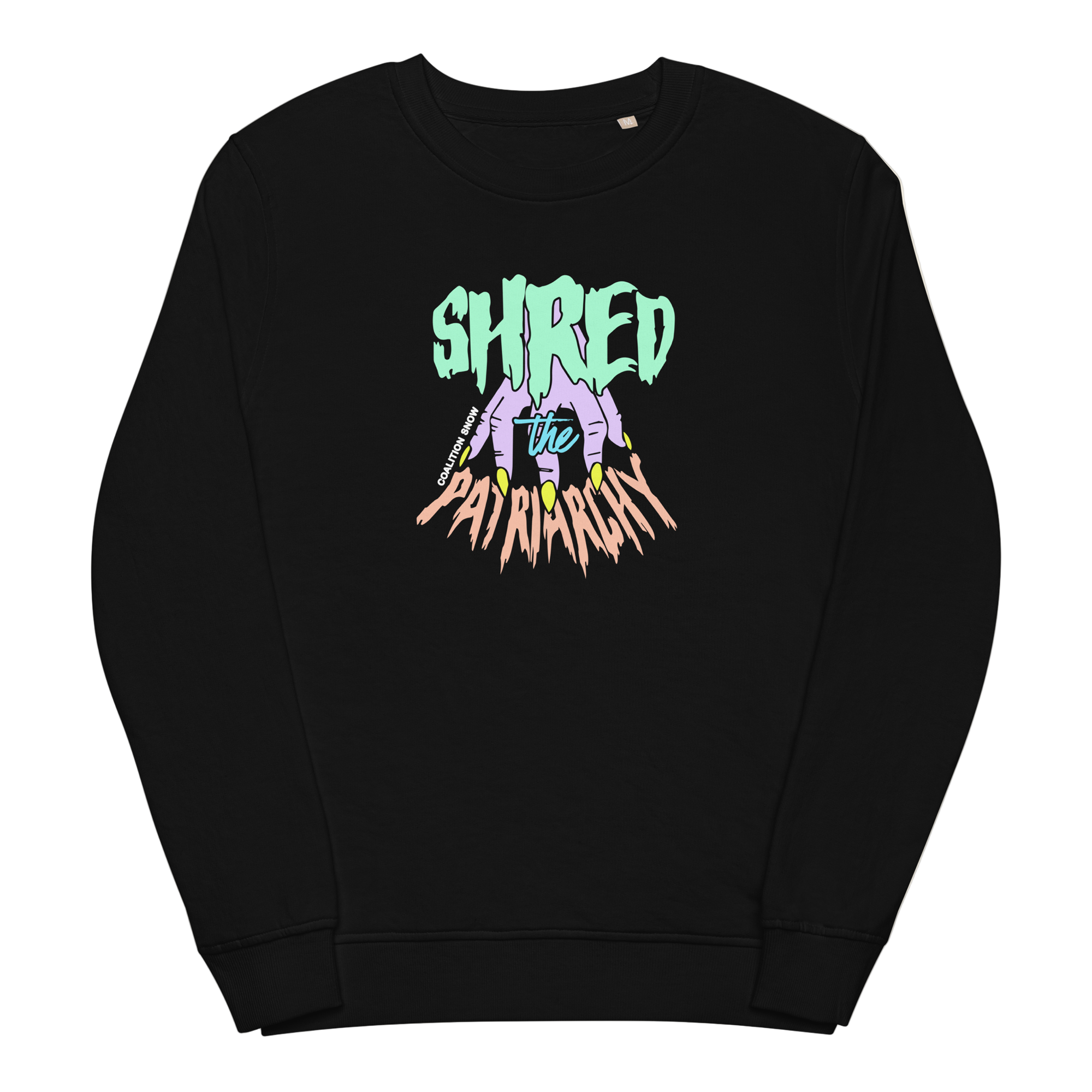 Shred the Patriarchy Crew Neck | Black