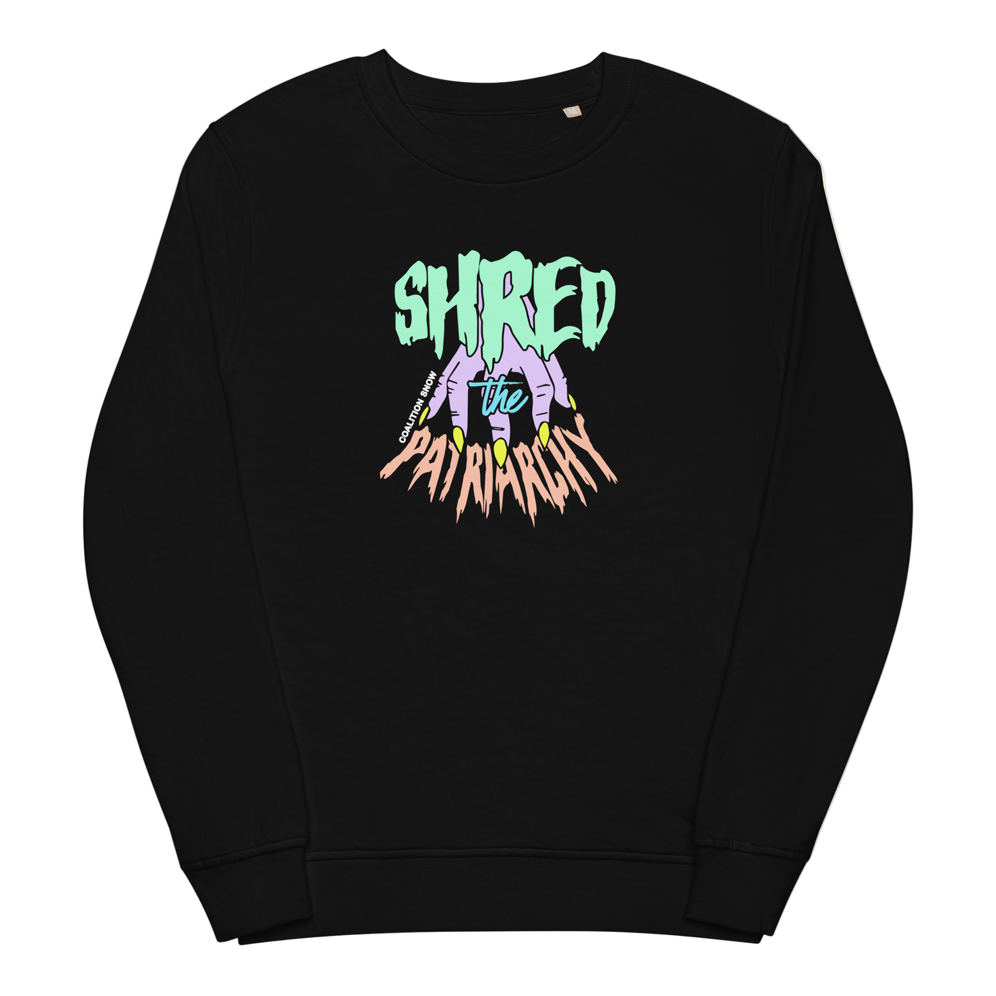 Shred the Patriarchy Crew Neck | Black