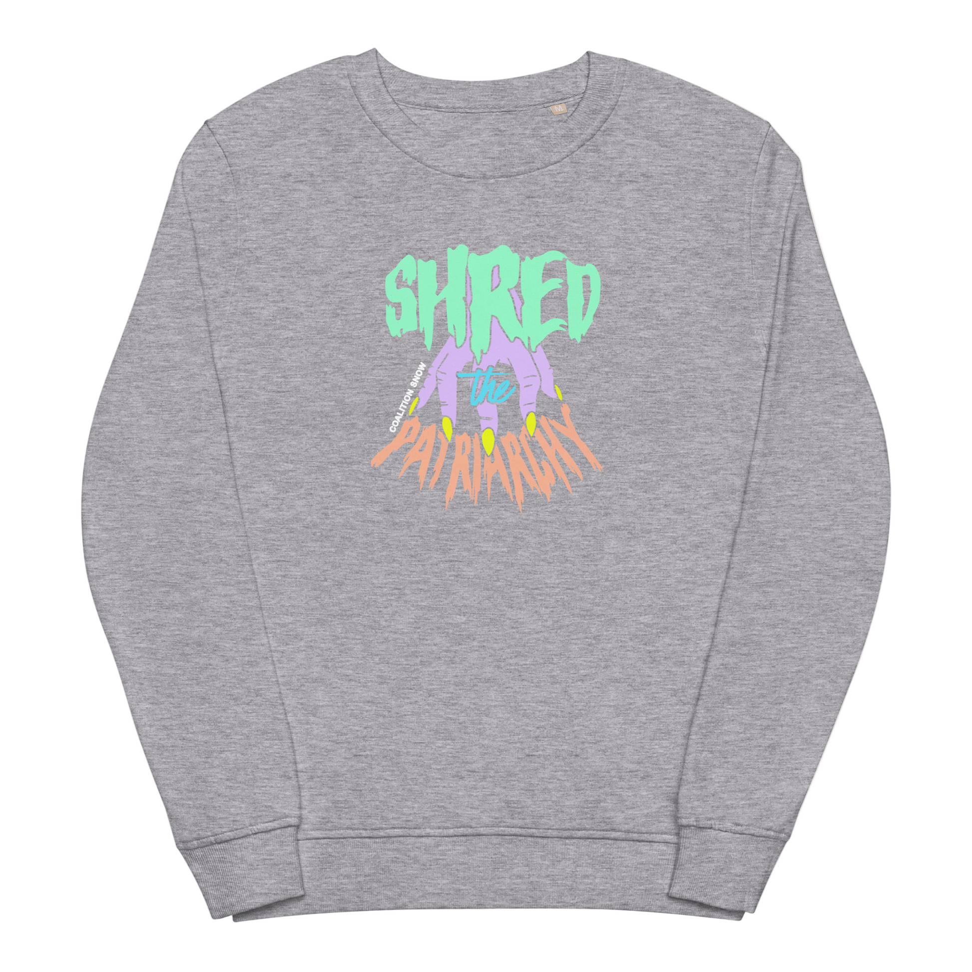 Shred the Patriarchy Crewneck | Grey Melange