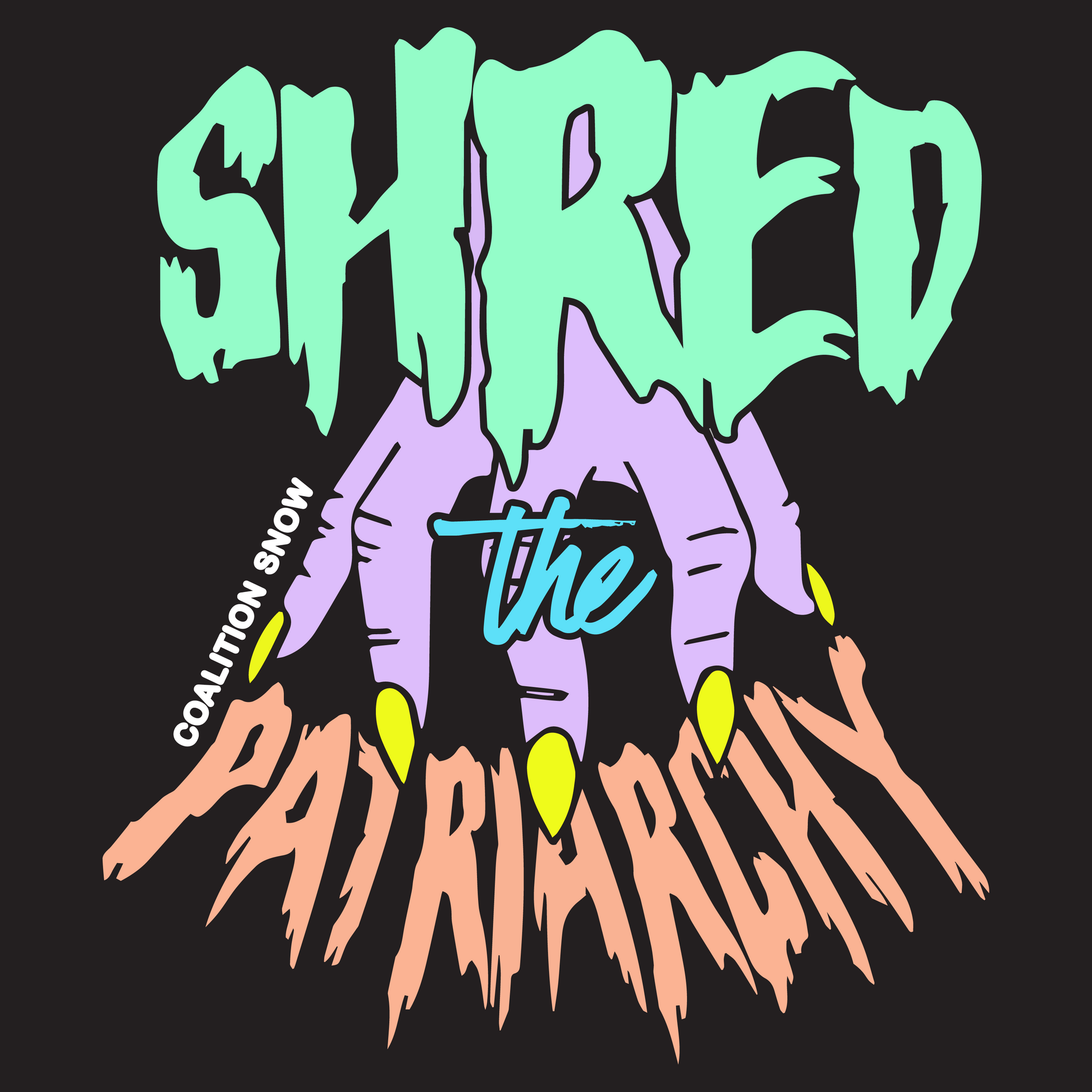 Shred the Patriarchy Crew Neck | Black
