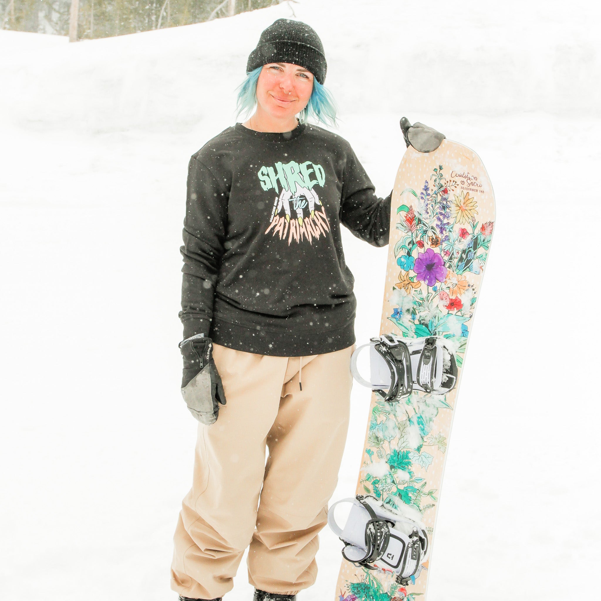 Shred the Patriarchy Crew Neck | Black