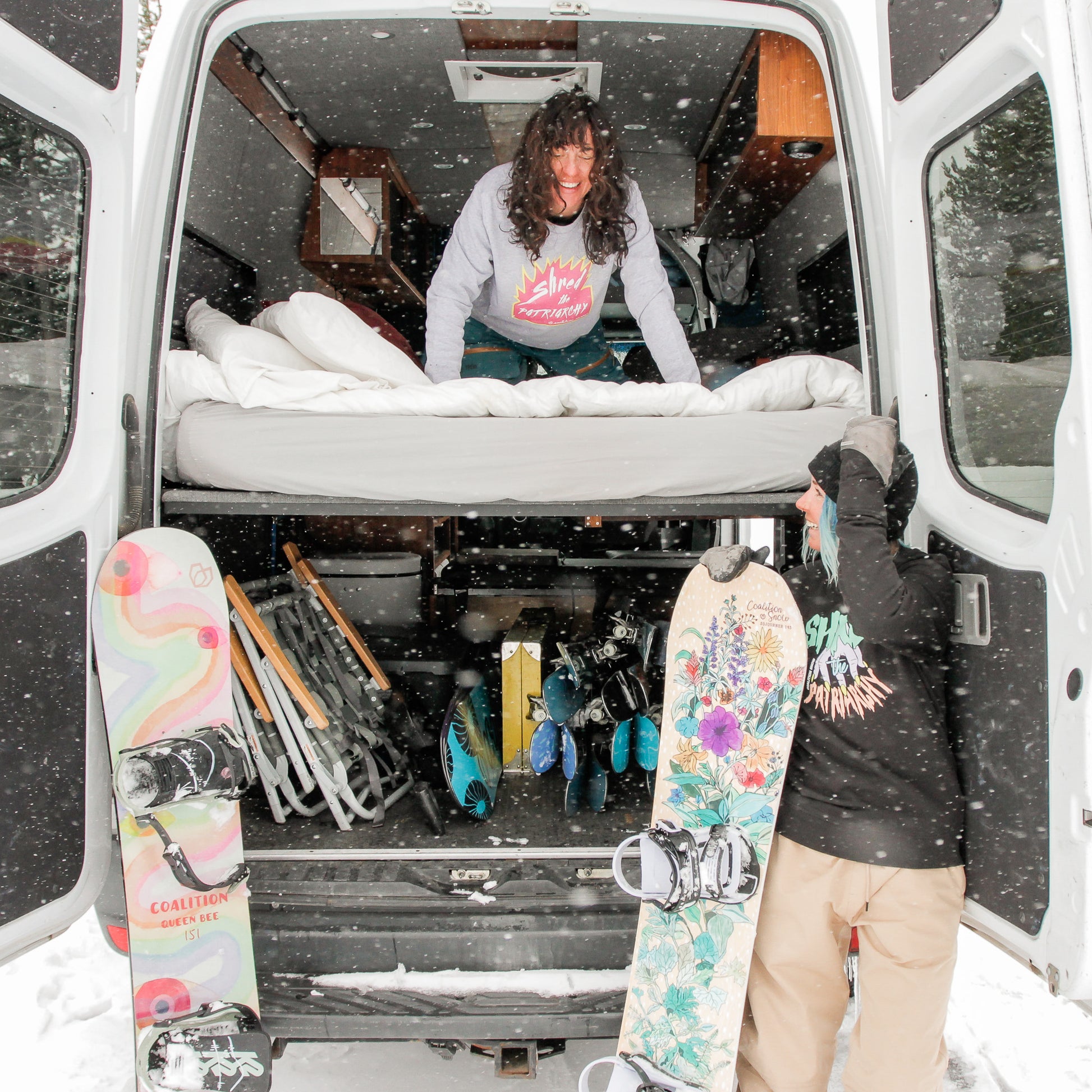 Shred the Patriarchy Crewneck | Grey Melange