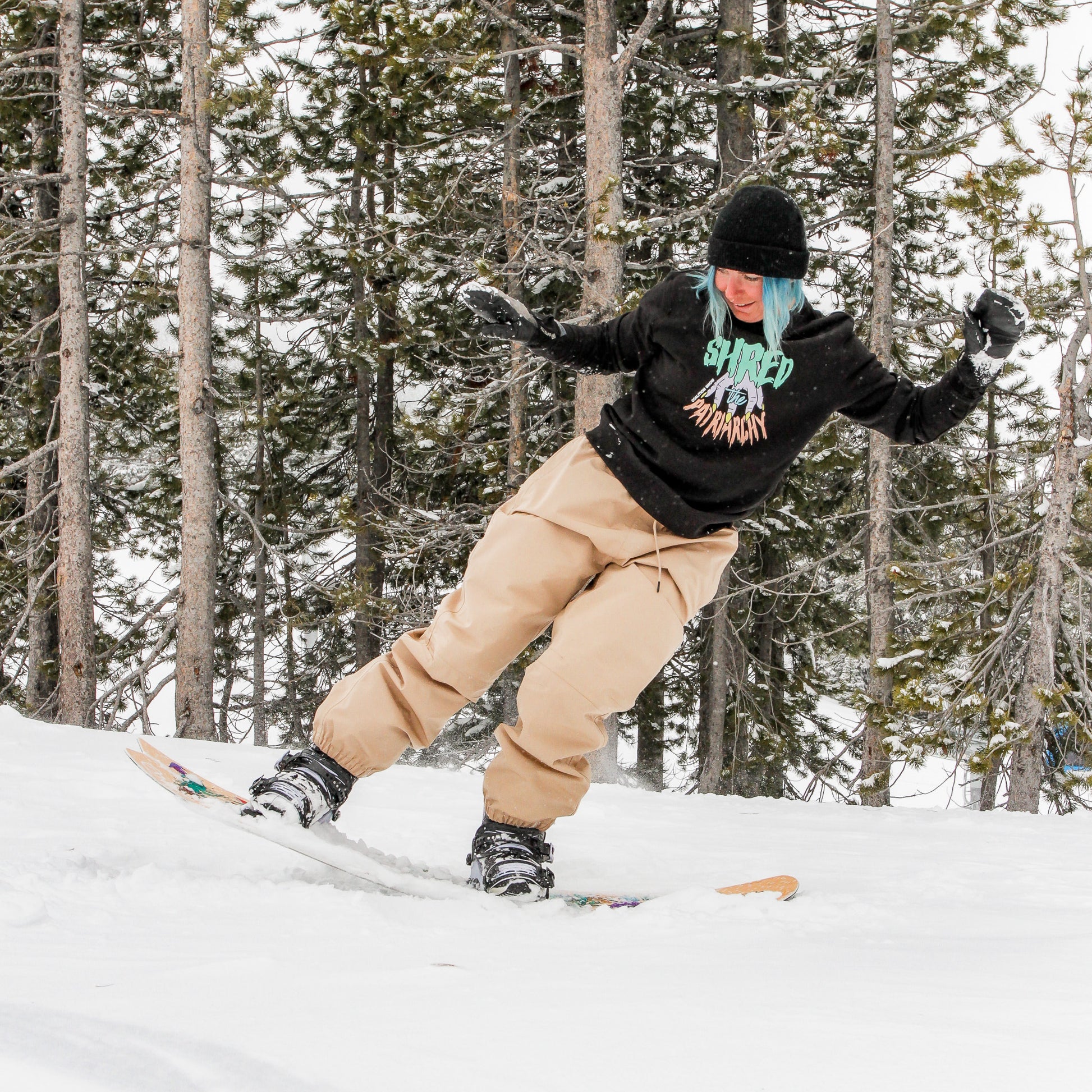 Shred the Patriarchy Crew Neck | Black