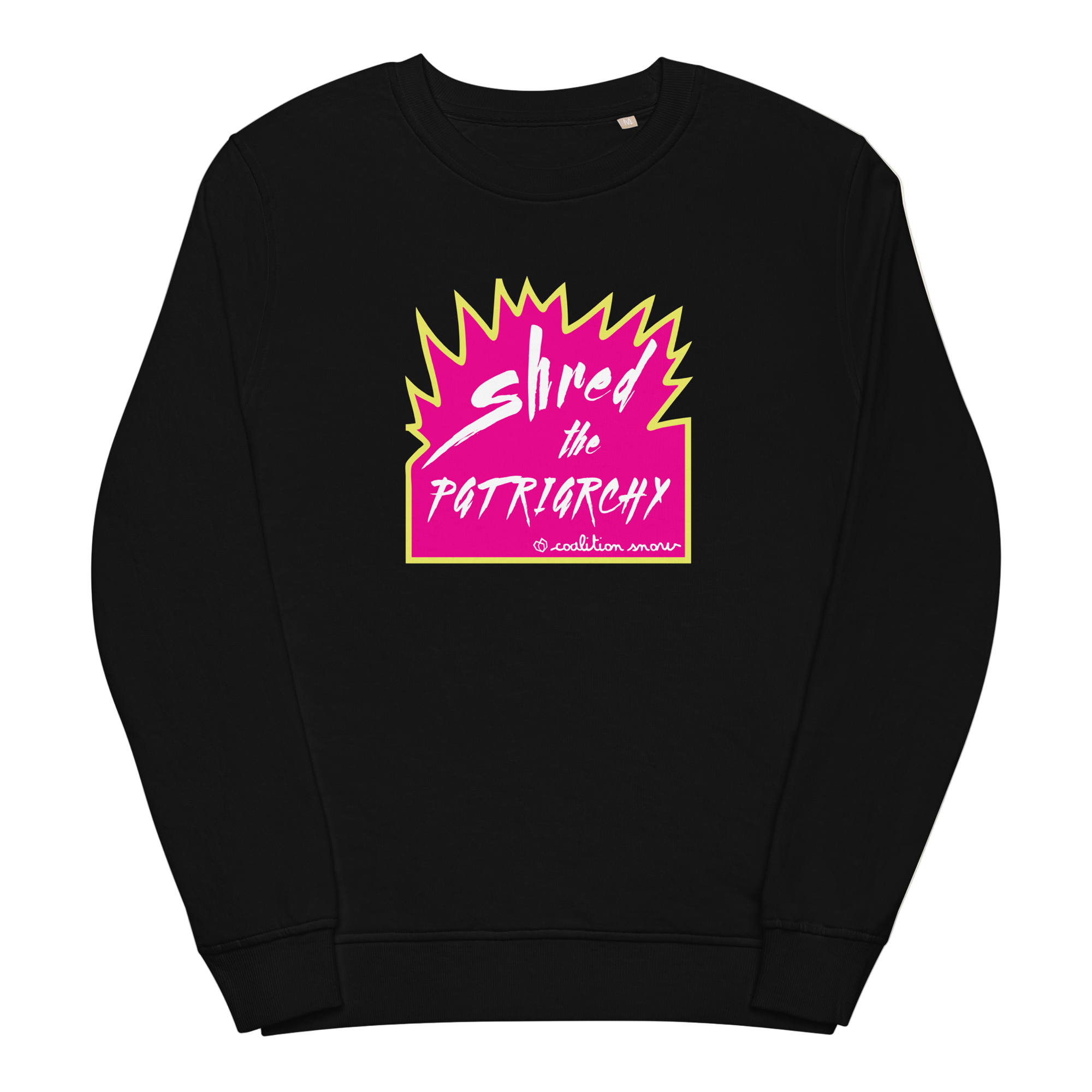 Shred the Patriarchy Crewneck Sweatshirt | Black