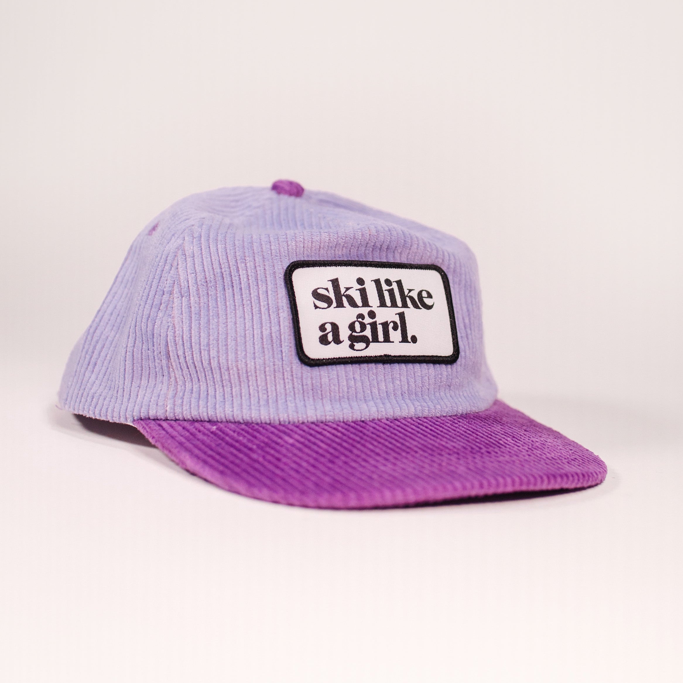 Ski Like a Girl | Purple Classic Patch 5 Panel