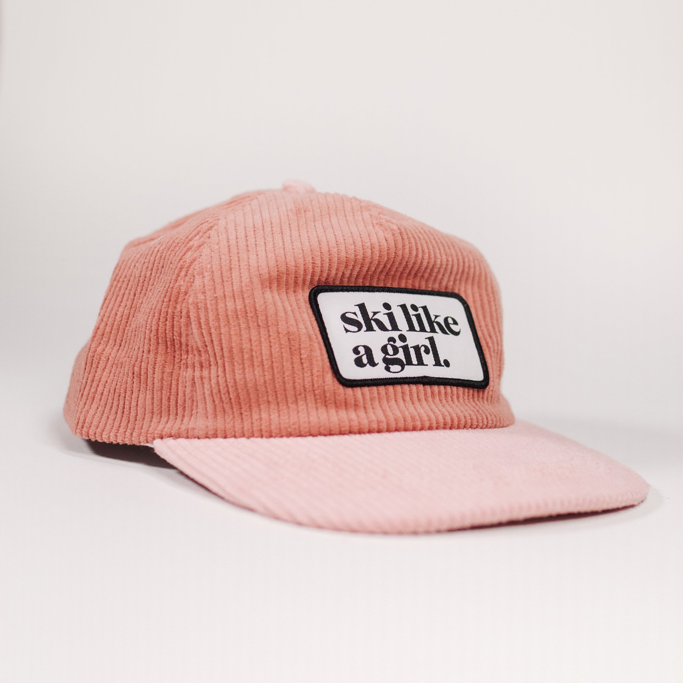Ski Like a Girl | Raspberry Classic Patch 5 Panel