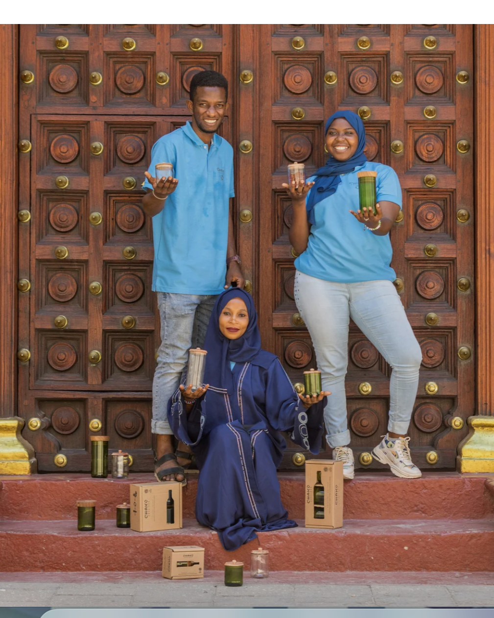 Zawadisha | Large Hiliki Upcycled Glass Jar