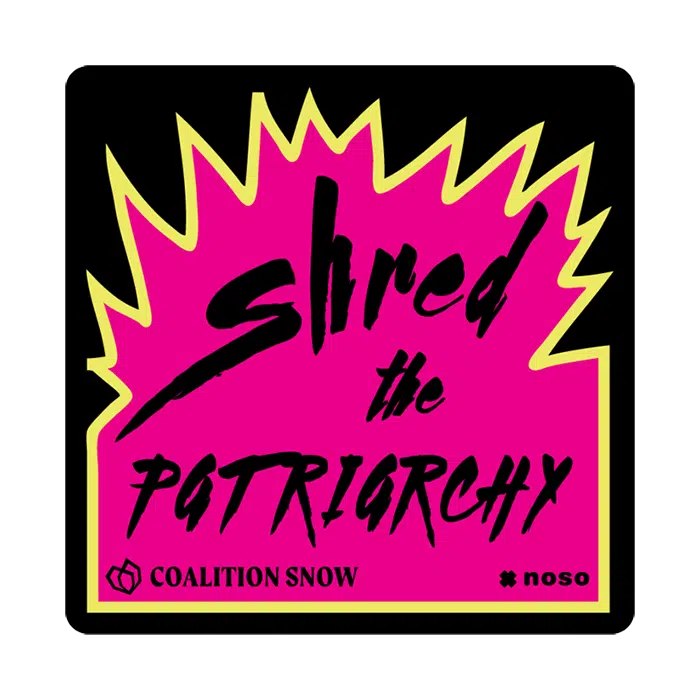 Coalition x NoSo | Shred The Patriarchy Patch