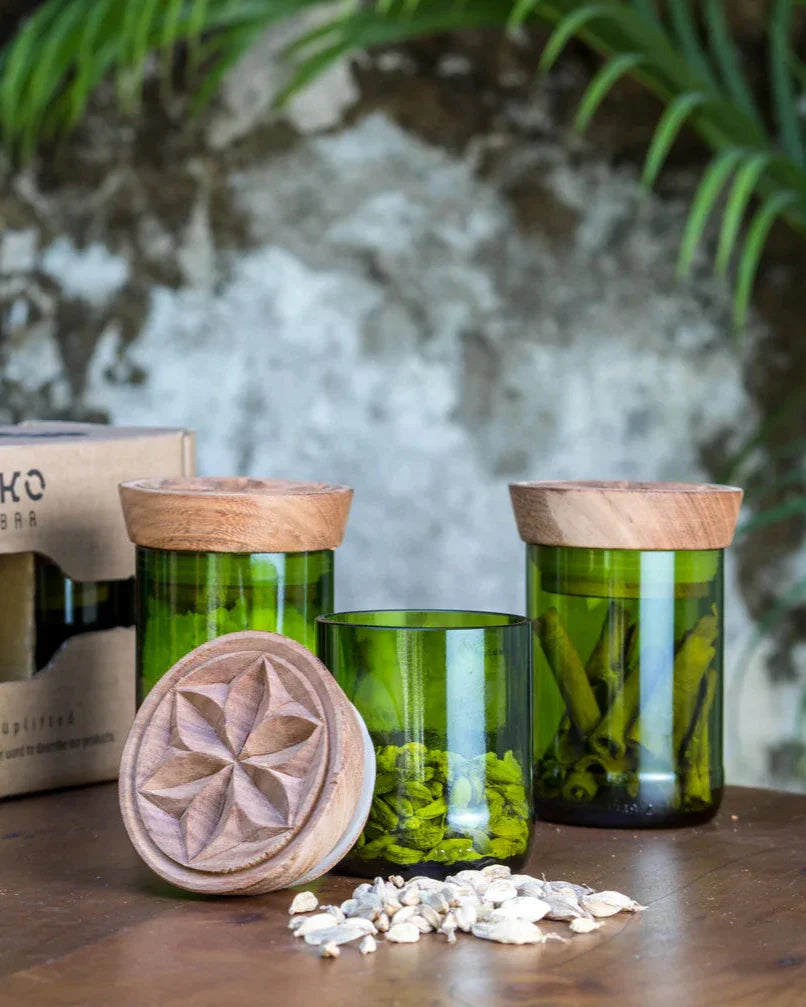 Zawadisha | Large Hiliki Upcycled Glass Jar