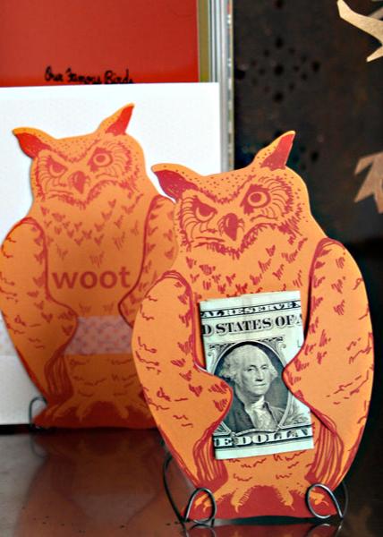Blackbird Letterpress | Woot Owl Gift Card