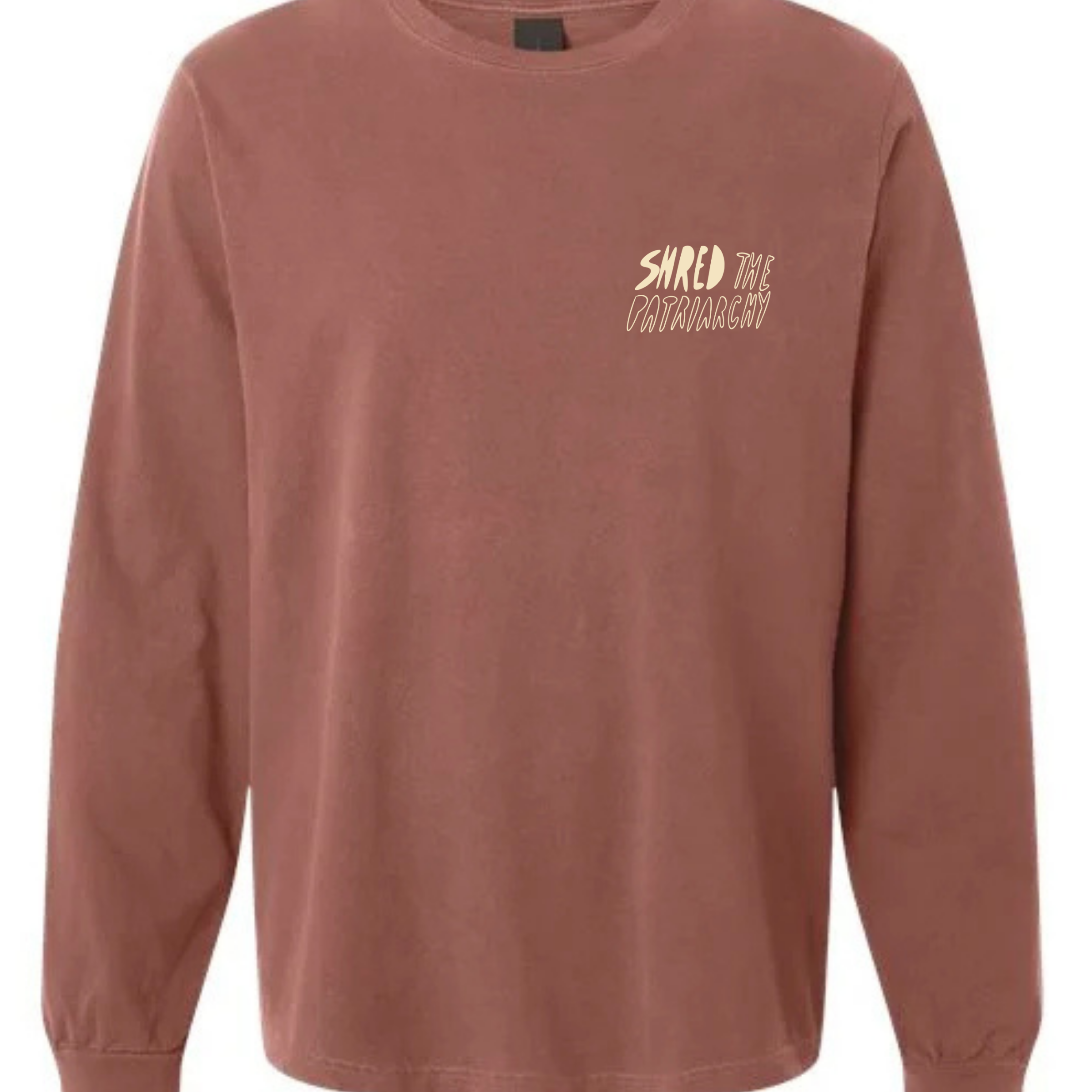 Shred the Patriarchy | Patch Longsleeve Chesnut