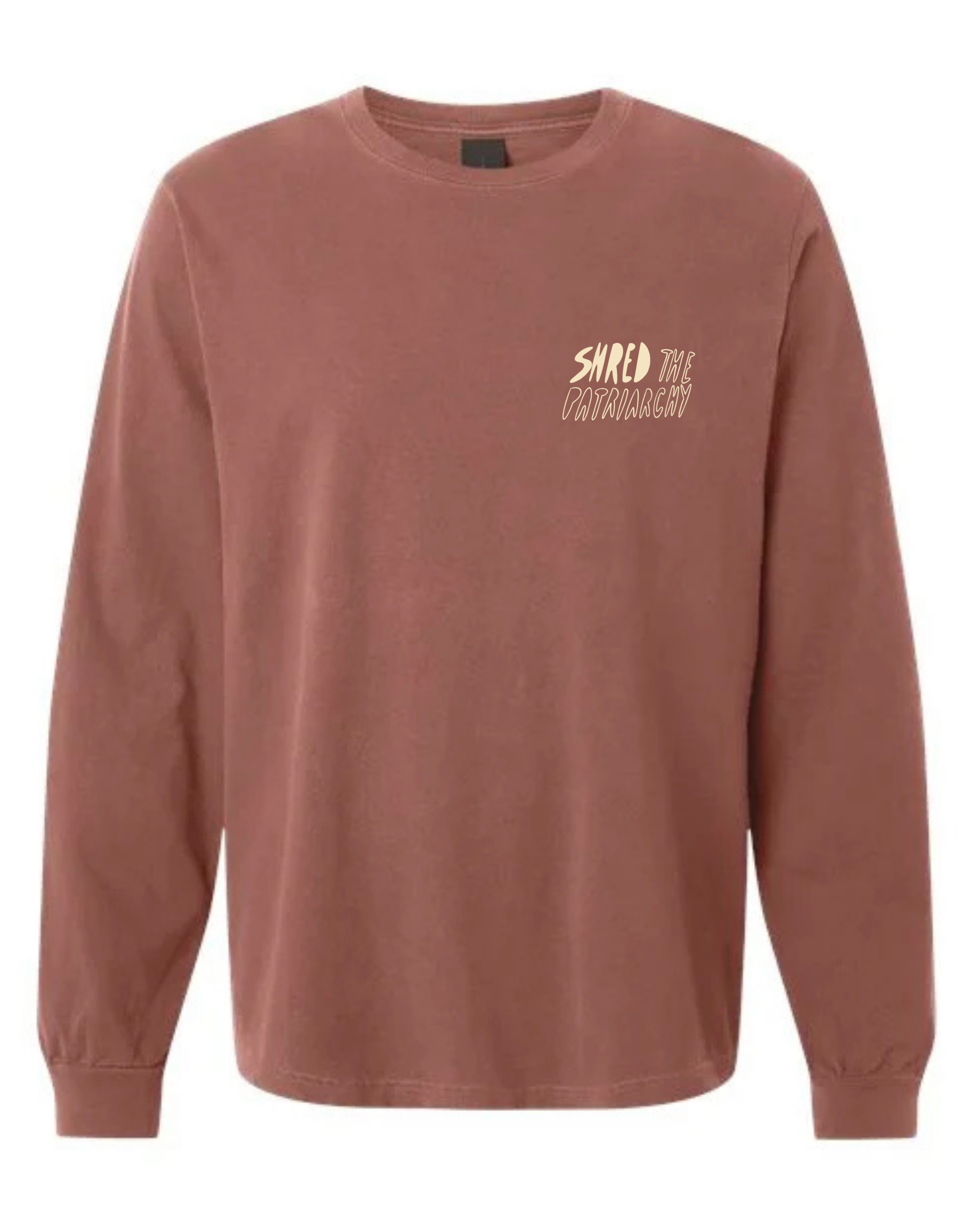 Shred the Patriarchy | Patch Longsleeve Chesnut