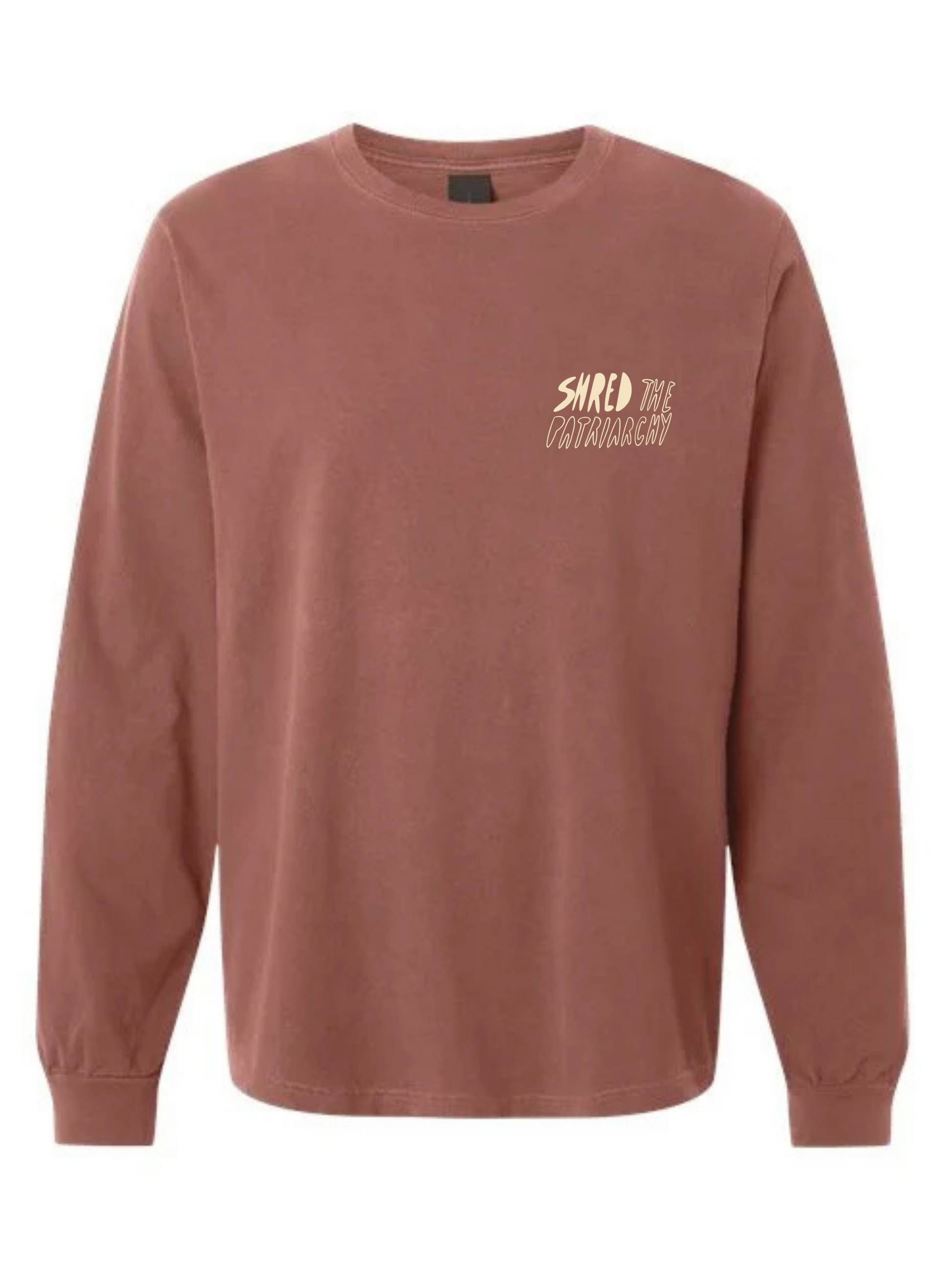 Shred the Patriarchy | Patch Longsleeve Chesnut