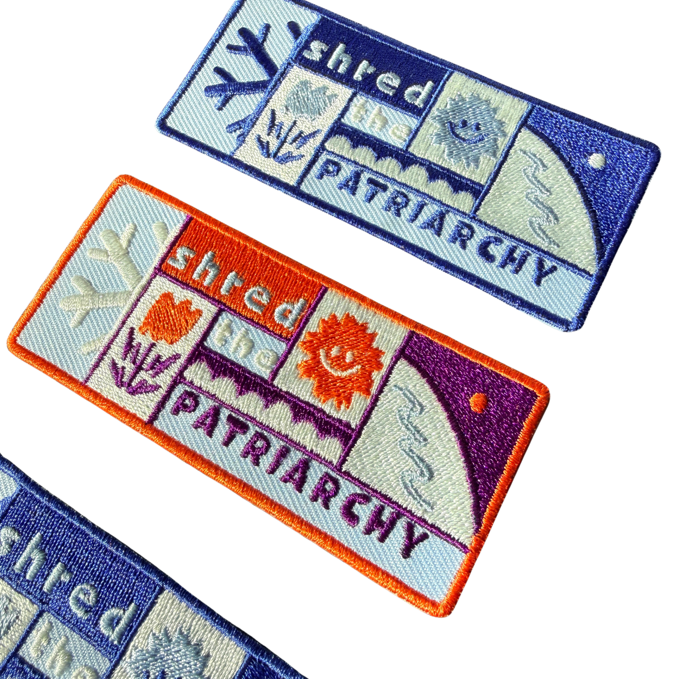 Shred the Patriarchy Woven Patch