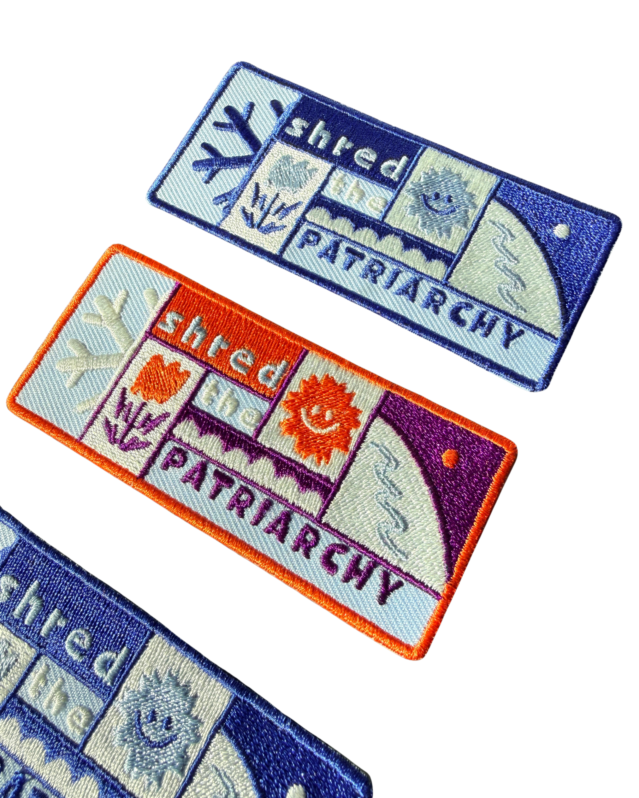 Shred the Patriarchy Woven Patch