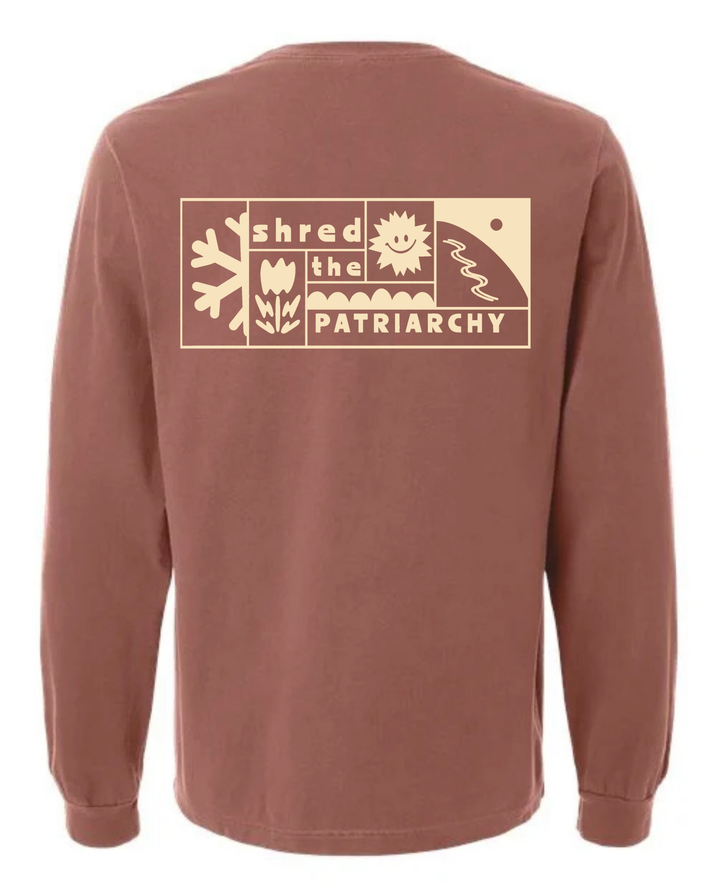 Shred the Patriarchy | Patch Longsleeve Chesnut
