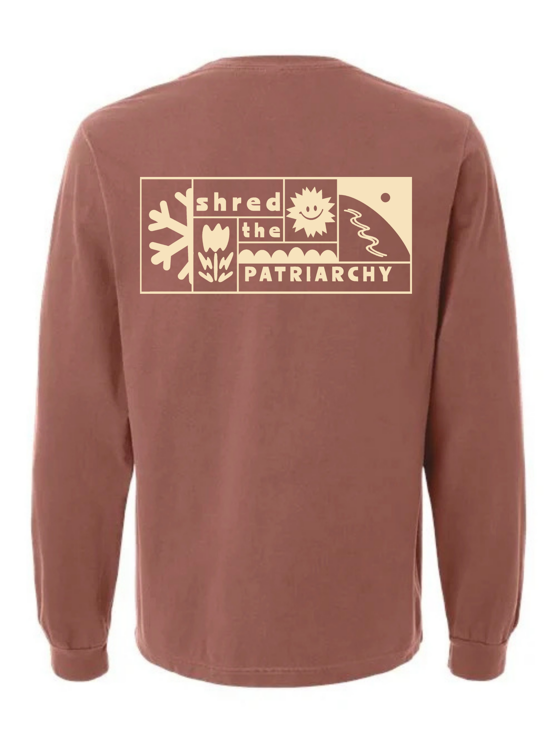 Shred the Patriarchy | Patch Longsleeve Chesnut