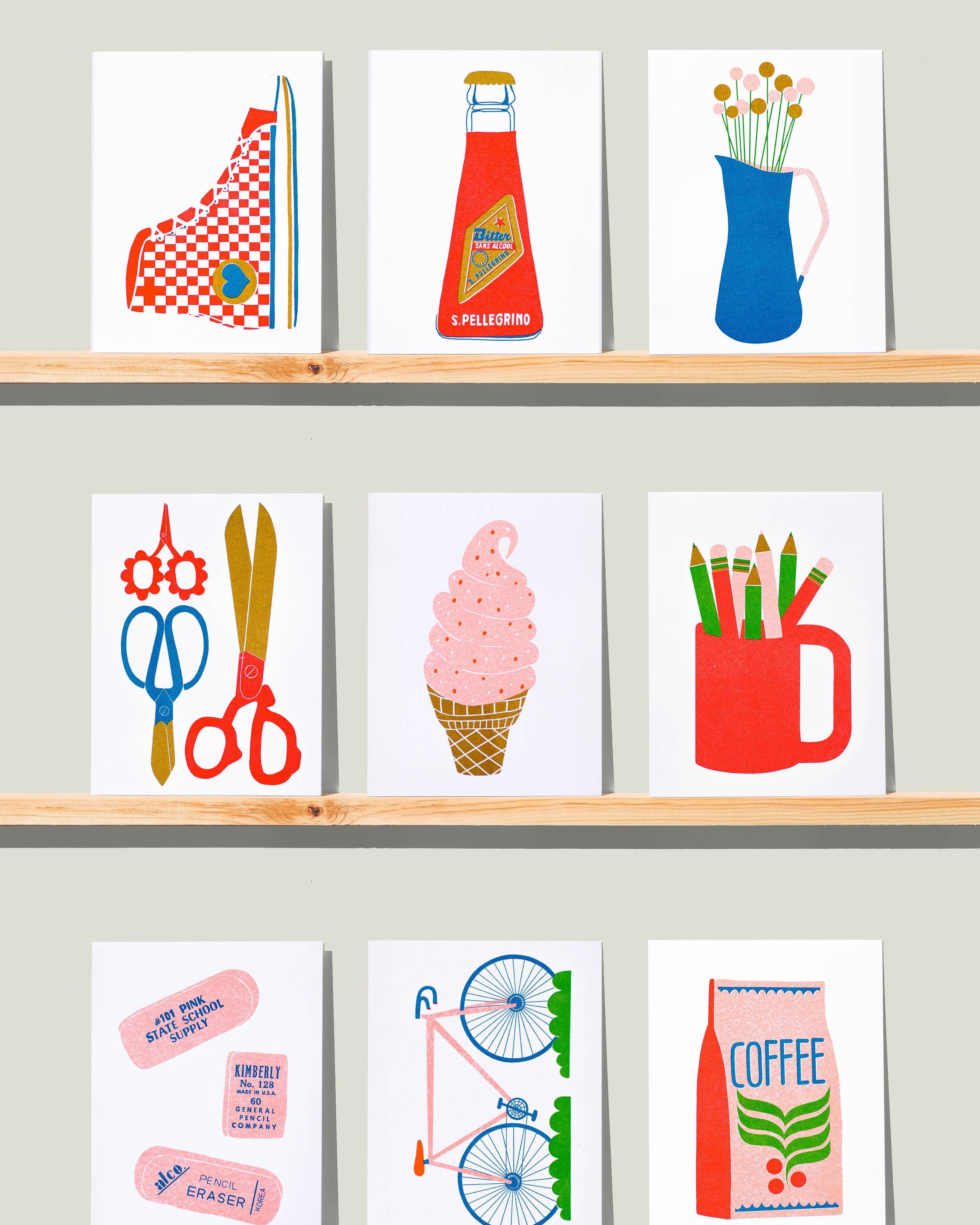 Lisa Congdon Art & Illustration | Bicycle Mini Risograph