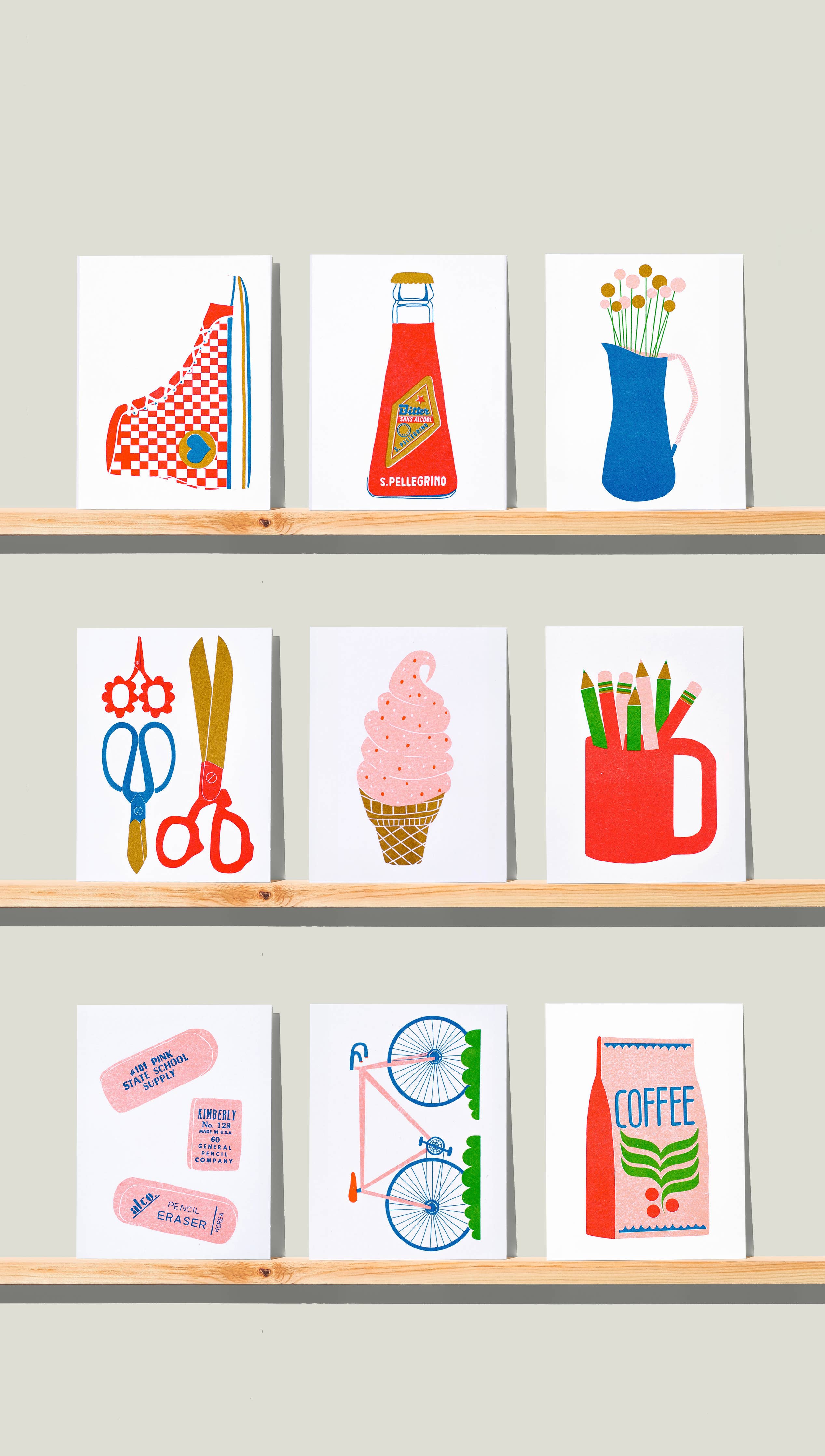 Lisa Congdon Art & Illustration | Bicycle Mini Risograph