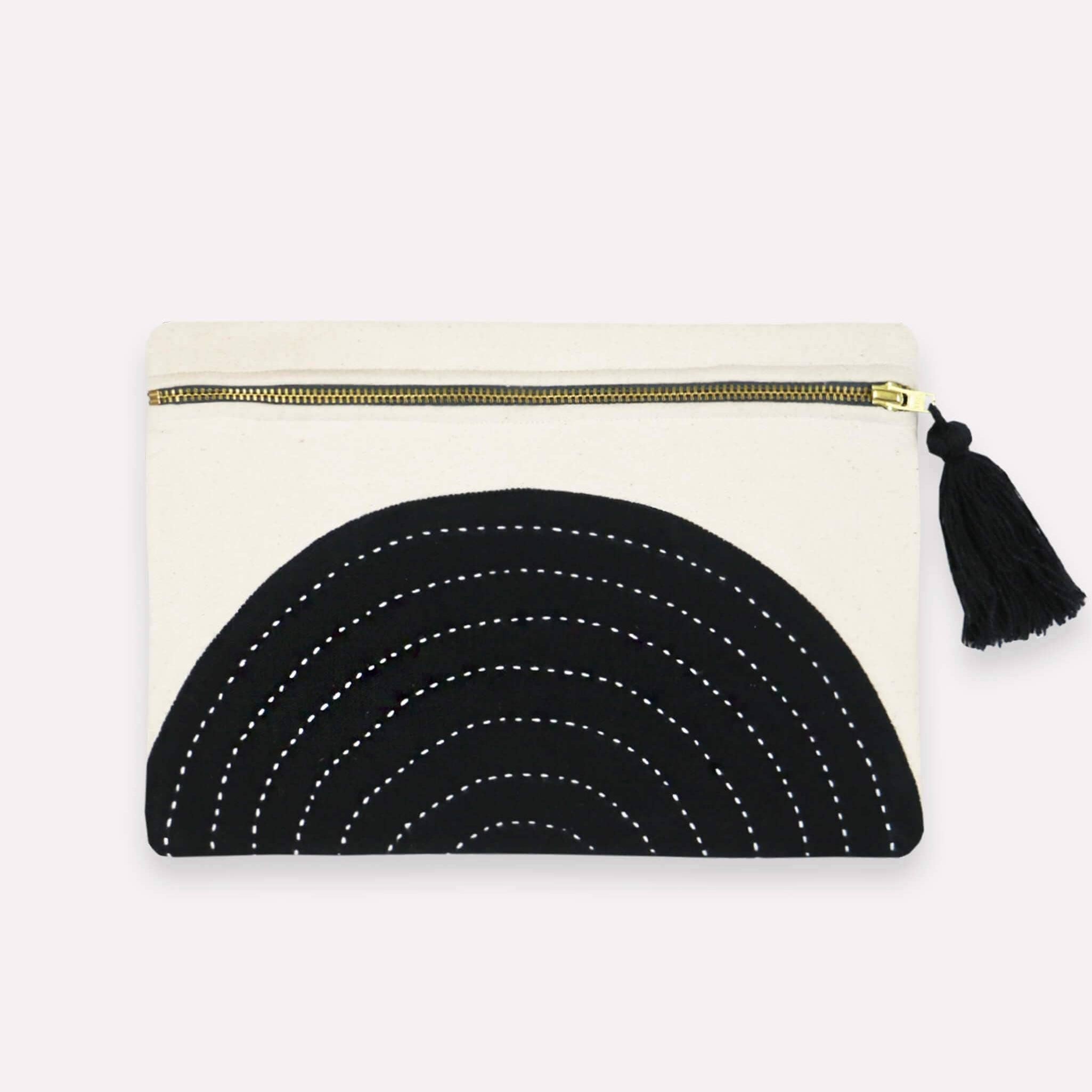Anchal | Charcoal Eclipse Pouch