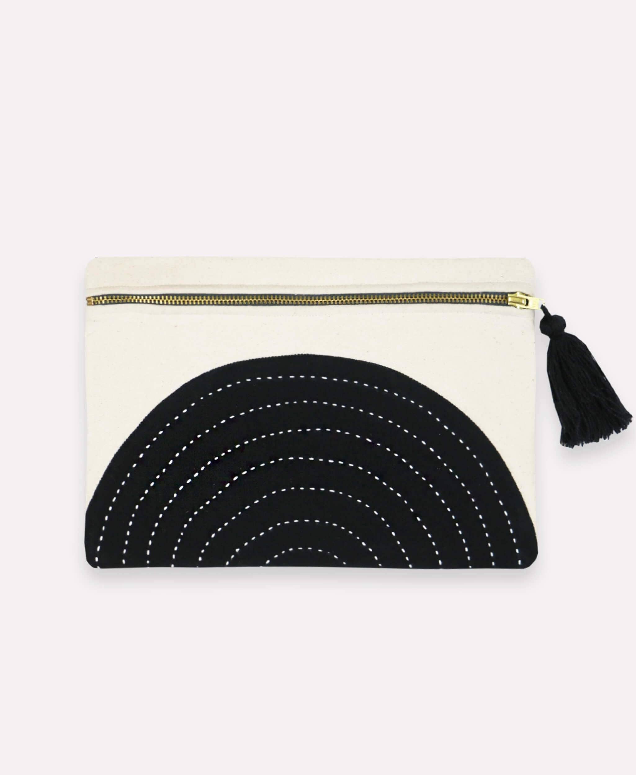 Anchal | Charcoal Eclipse Pouch
