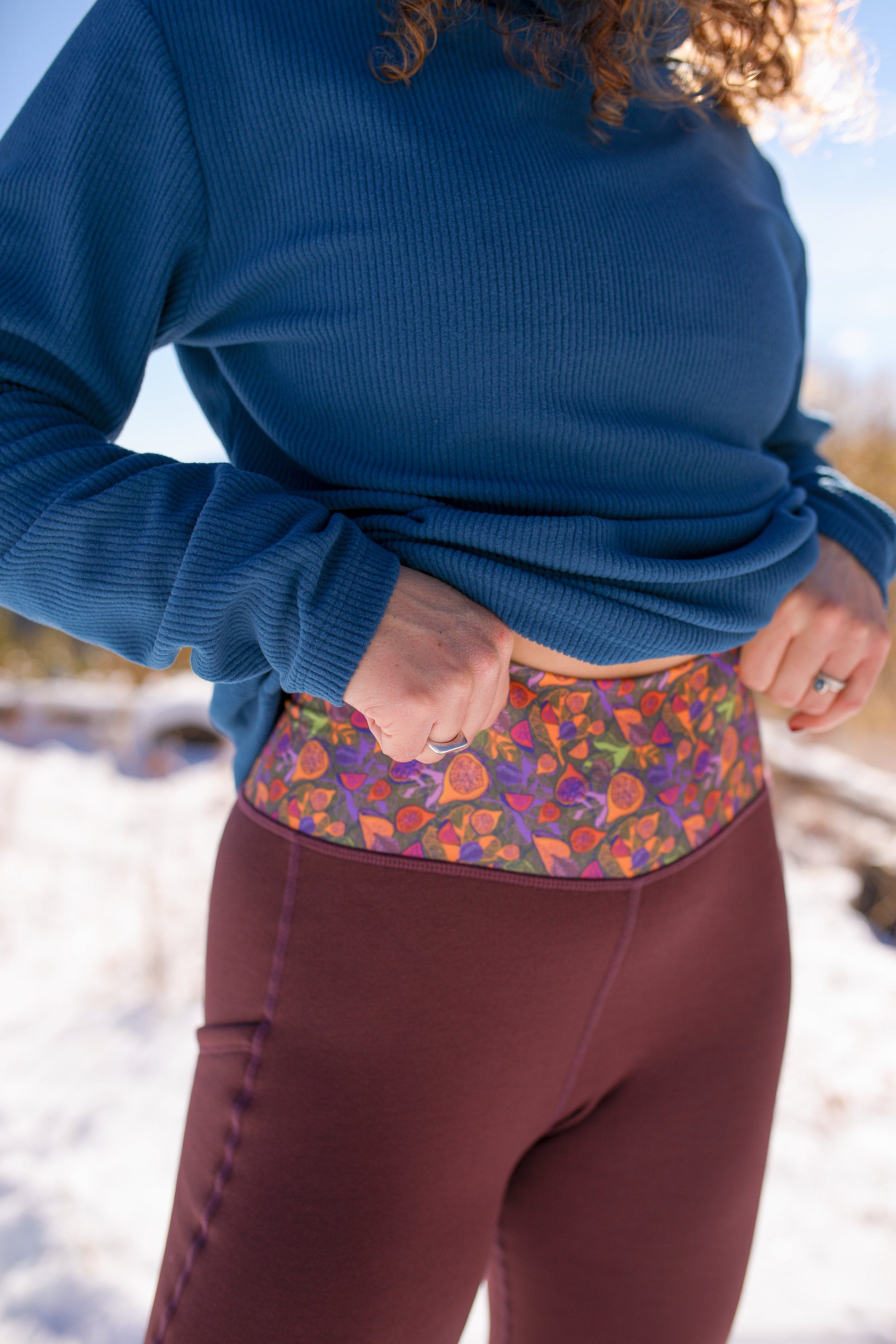 Youer | Go There Fleece Legging Nightshade