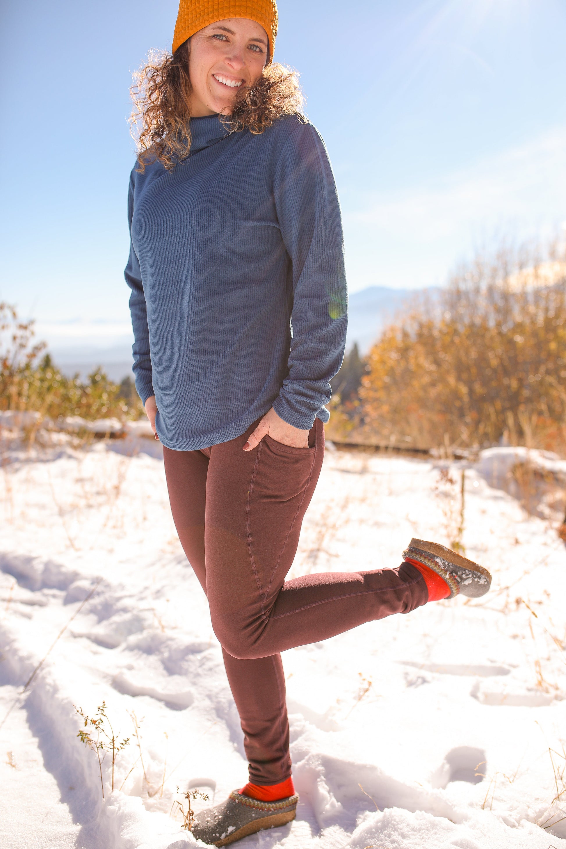 Youer | Go There Fleece Legging Nightshade