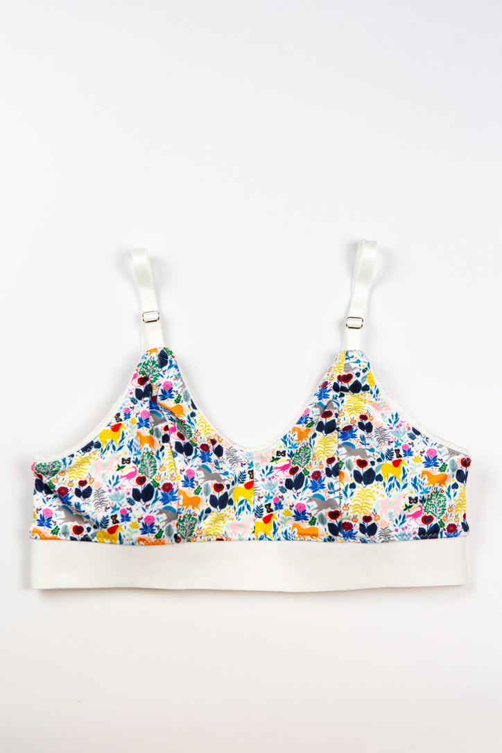 SWOOP | Unicorn Garden Print Bra