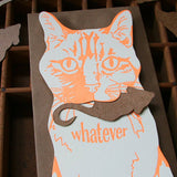 Blackbird Letterpress | Whatever Cat Gift Card