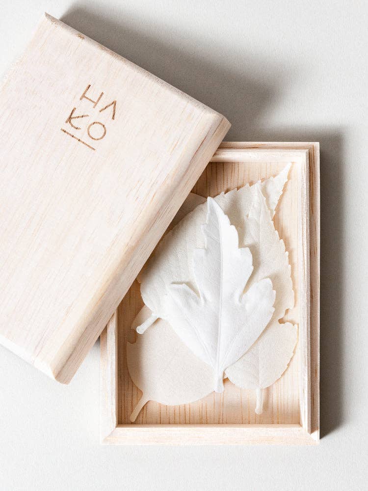 HA KO Paper Incense | Wooden Box Set of 5 With Incense Mat