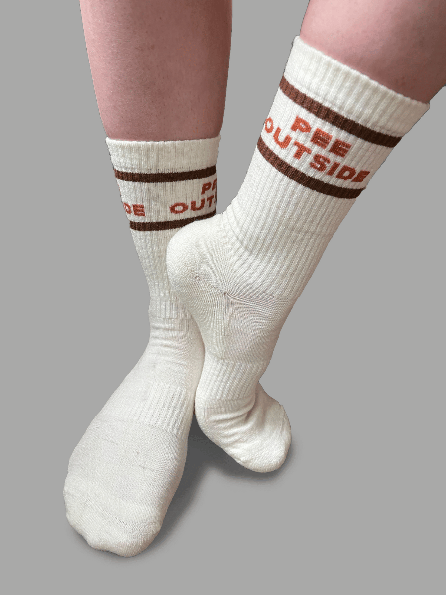 Gnara | "Pee Outside" Merino Crew Hiking Socks