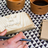 Kizara Wood Sheet Memo Pad