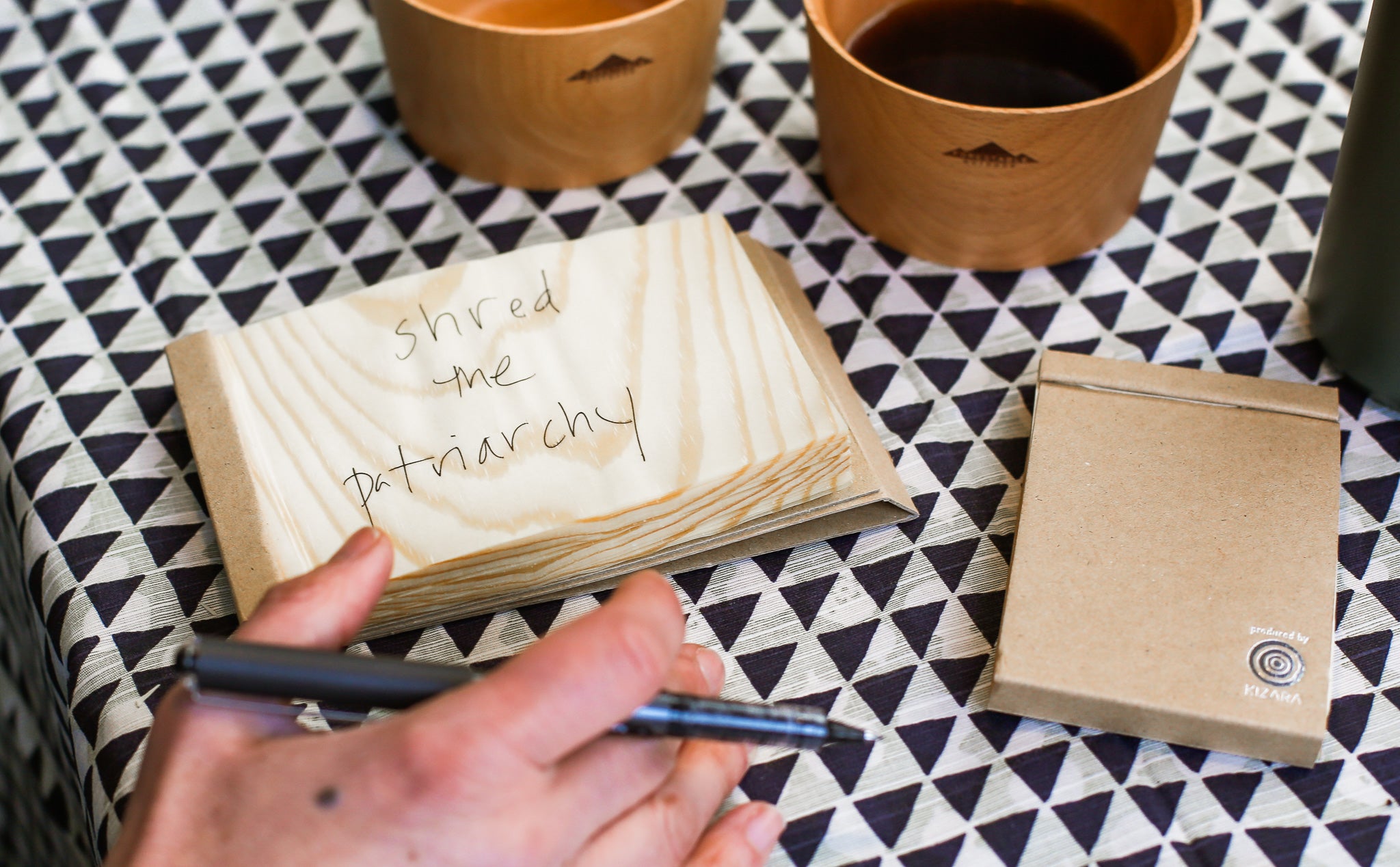 Kizara Wood Sheet Memo Pad