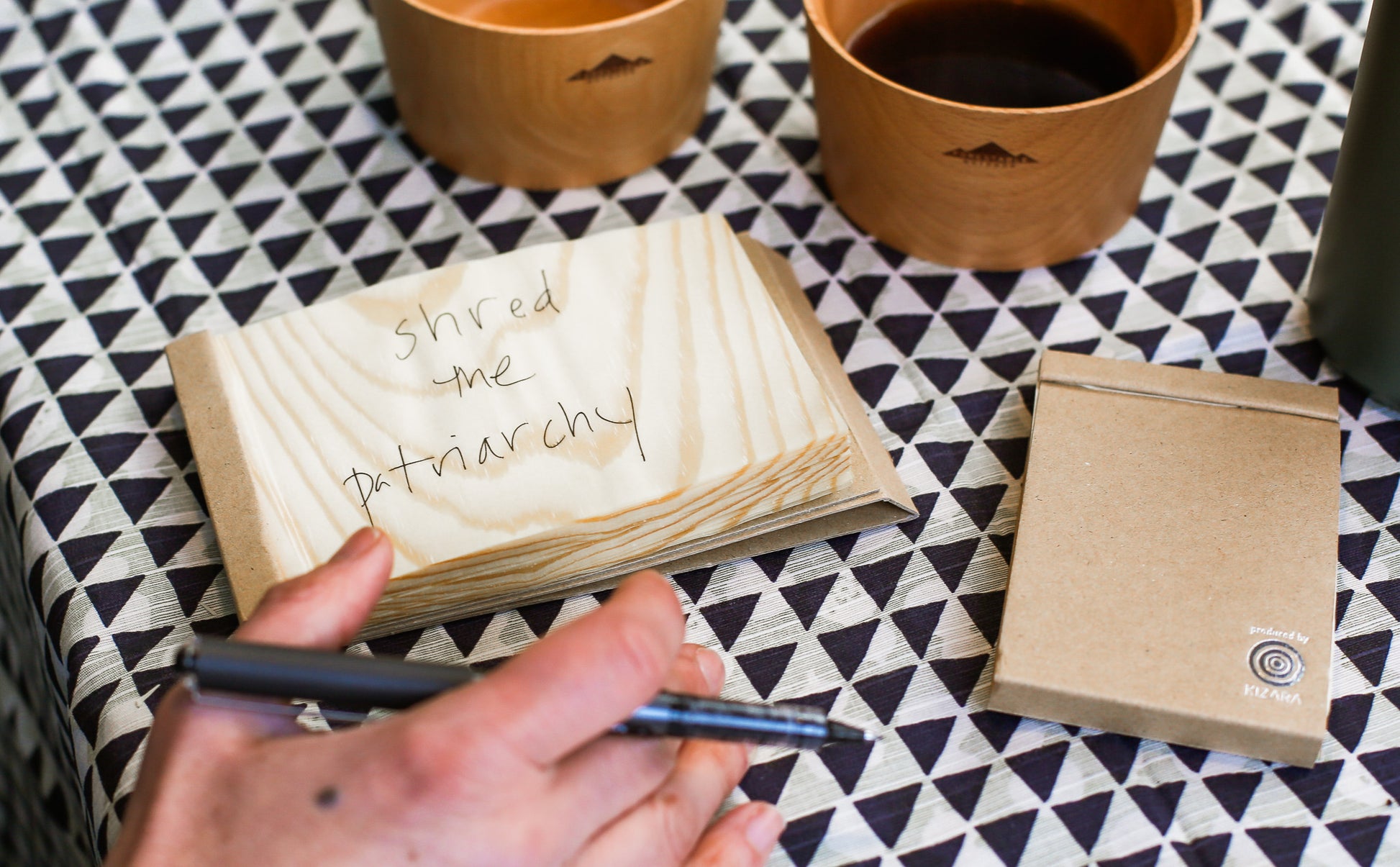 Kizara Wood Sheet Memo Pad
