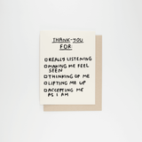 People I've Loved | Thank-You Checklist Card
