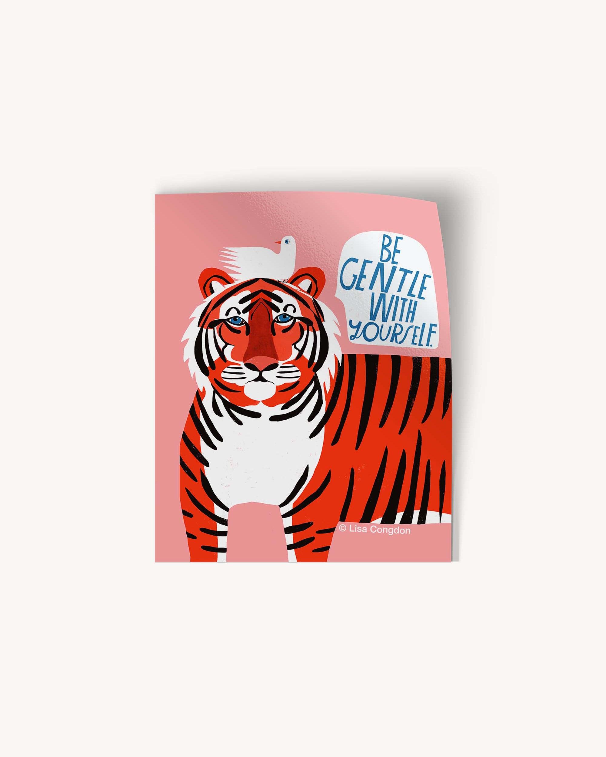 Lisa Congdon Art & Illustration | Be Gentle with Yourself Large Sticker