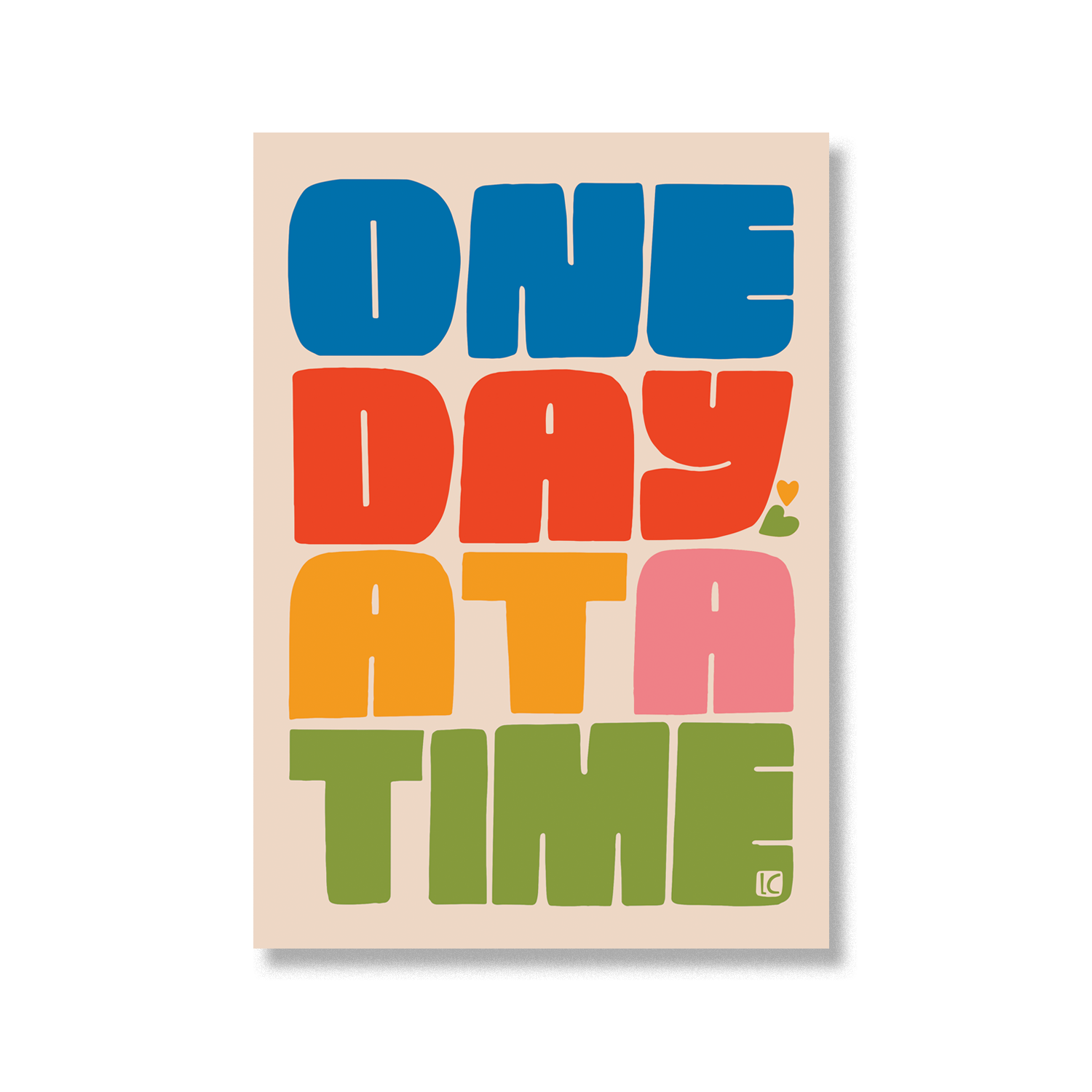 Lisa Congdon Art & Illustration | One Day at a Time Large Sticker