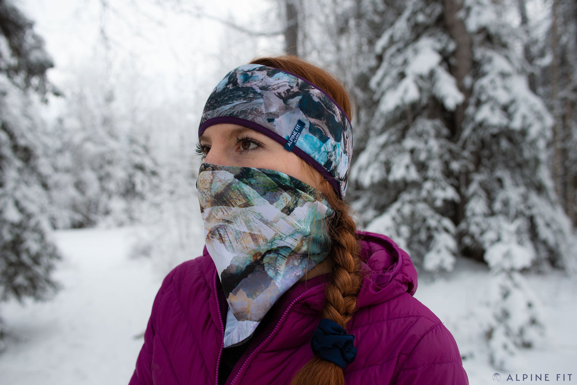 Alpine Fit | Mountain V Merino Wool Neck Warmer