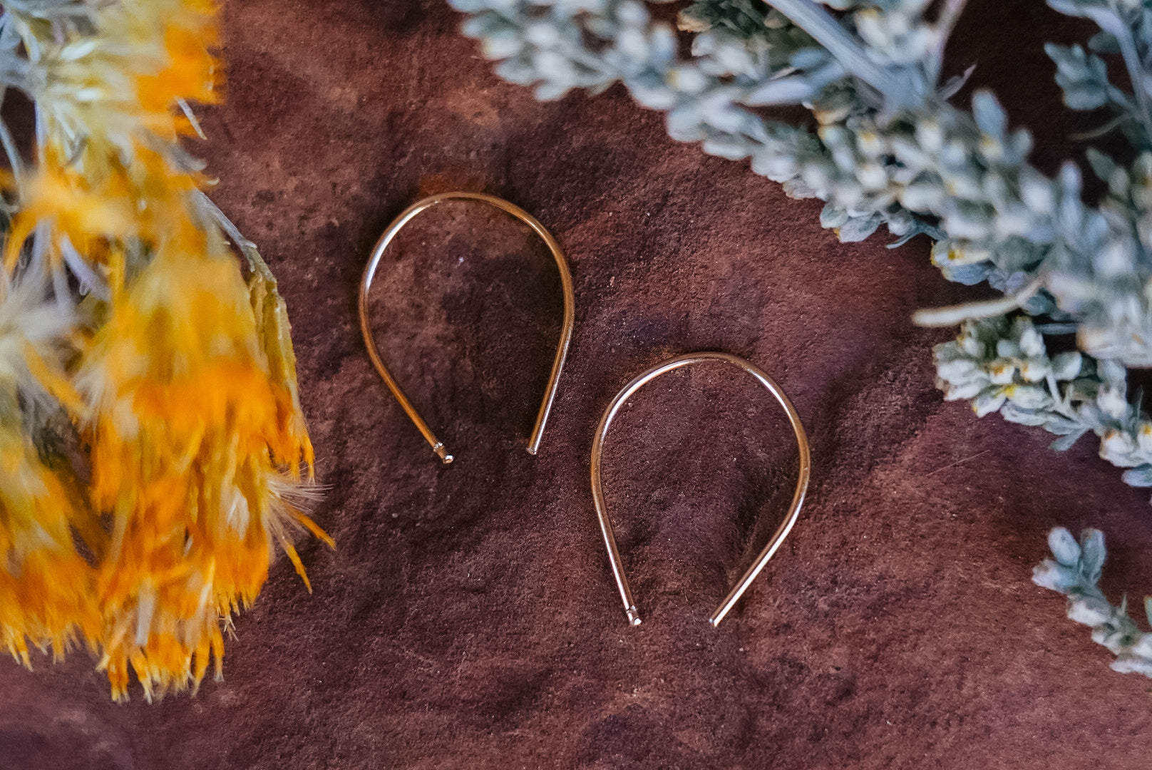 Crooked Trails Silver | Handcrafted Gold Filled Arches Earrings