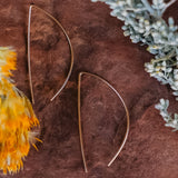 Crooked Trails Silver | Handcrafted Gold Filled Canyon Wall Earrings