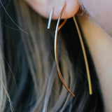 Crooked Trails Silver | Handcrafted Gold Filled Canyon Wall Earrings