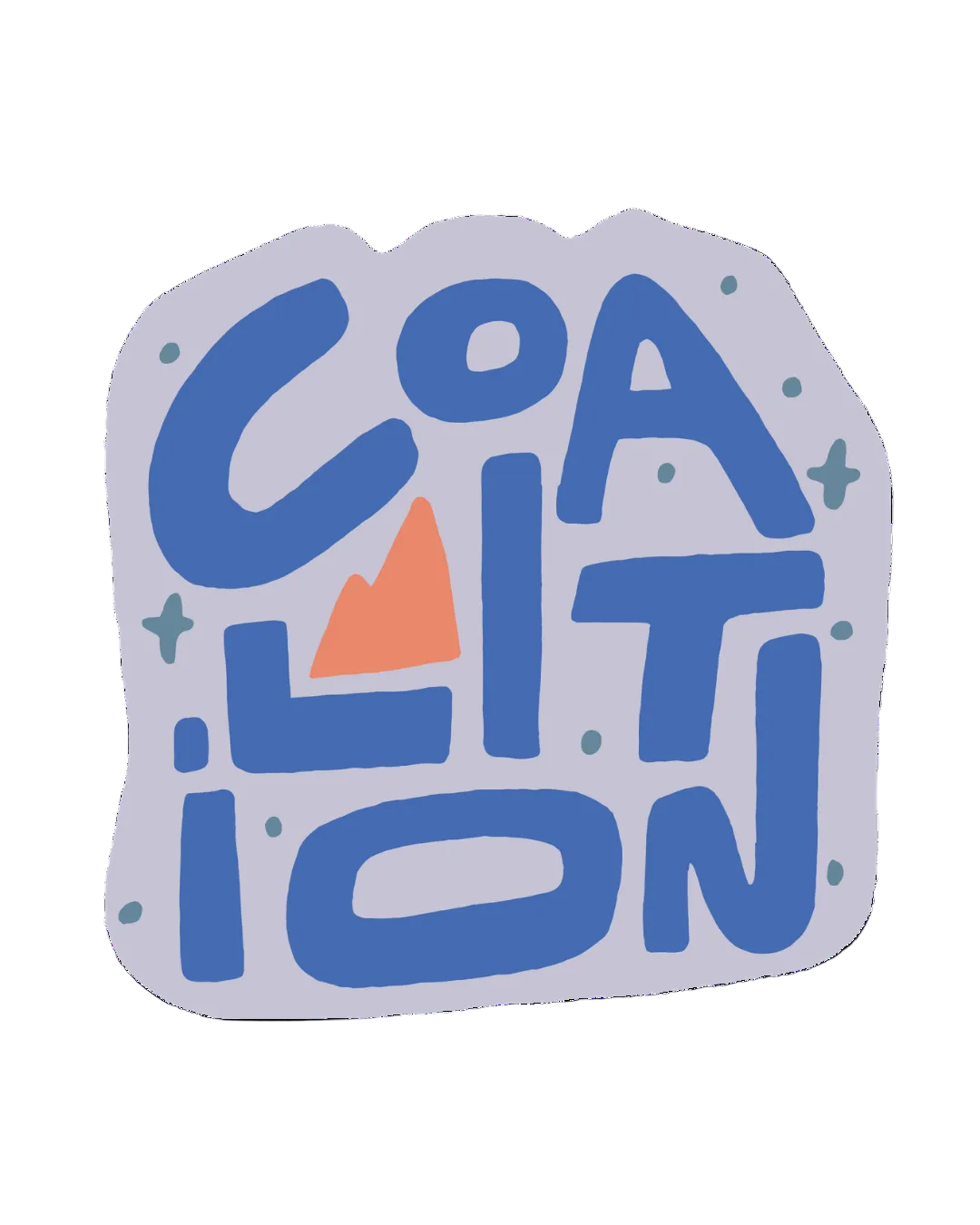 Coalition Logo Sticker | Cornflower
