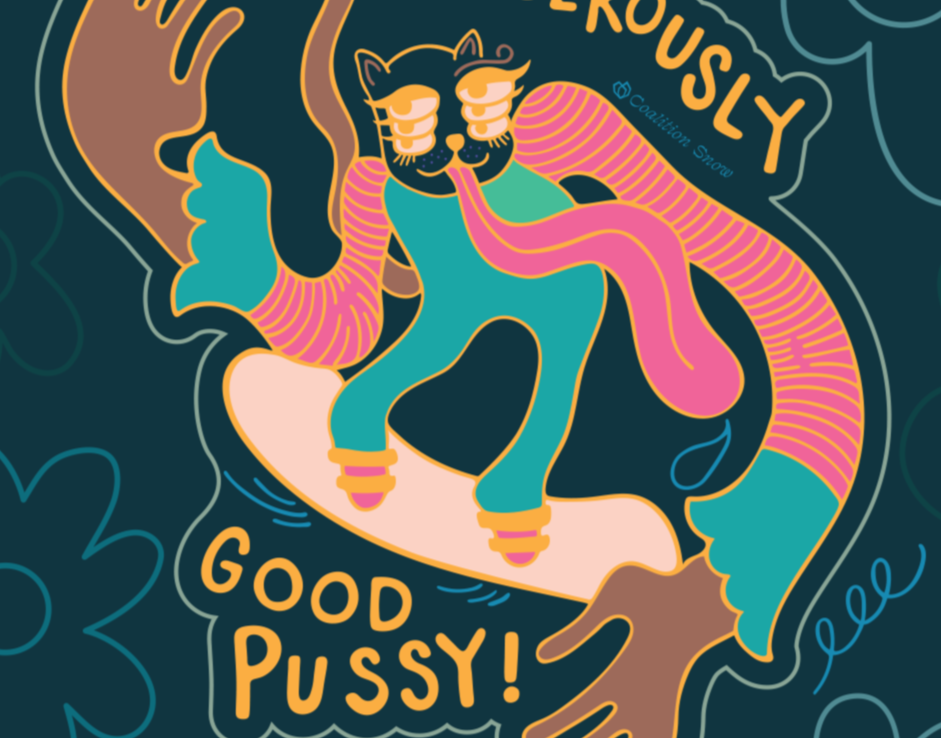 Dangerously Good Pussy Sticker
